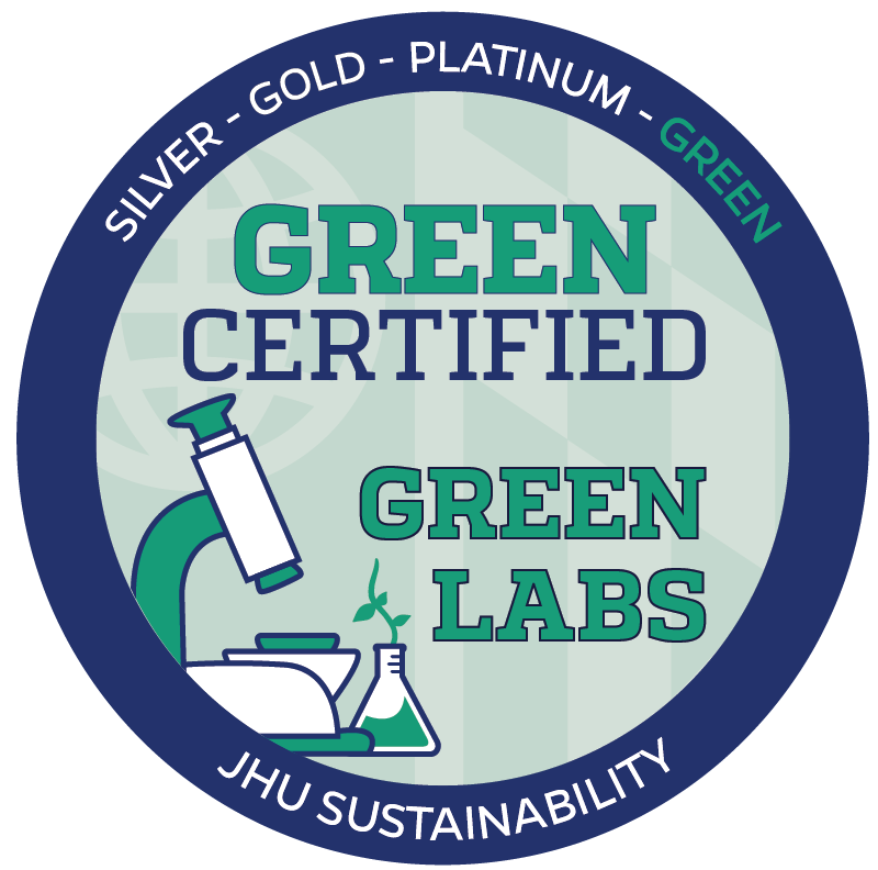 We are certified as a green lab!